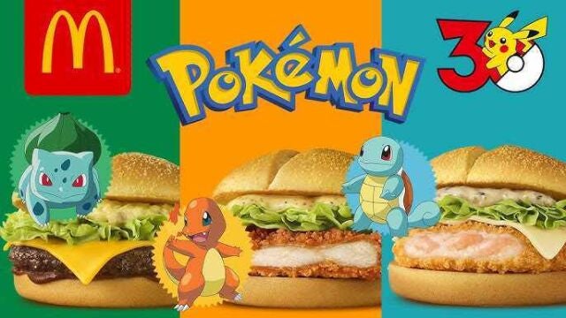 McDonald's presenta sus menús basados en Bulbasaur, Charmander y Squirtle por el 30 aniversario de Pokémon, aunque hay algo que no te va a gustar