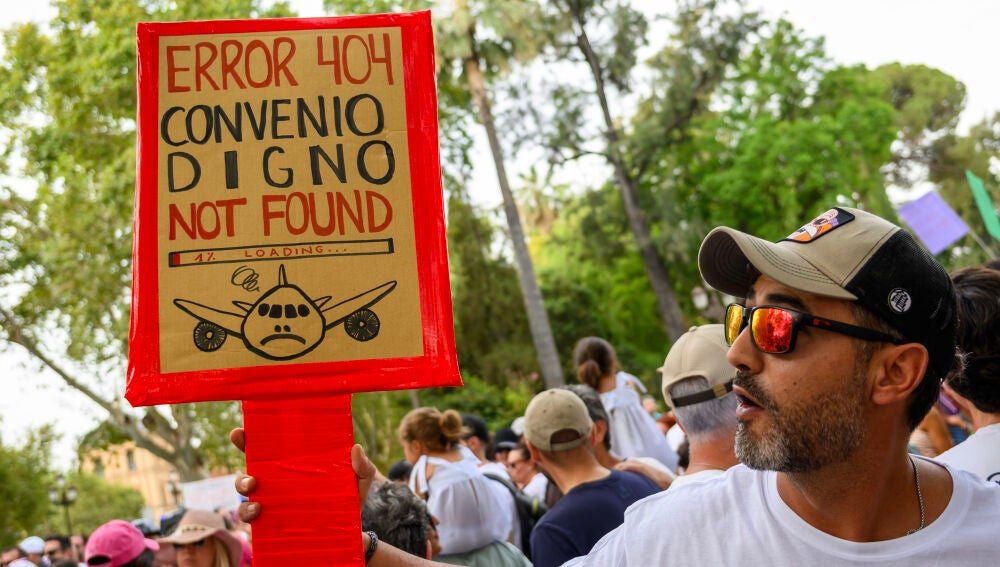 Trabajadores de Airbus en huelga