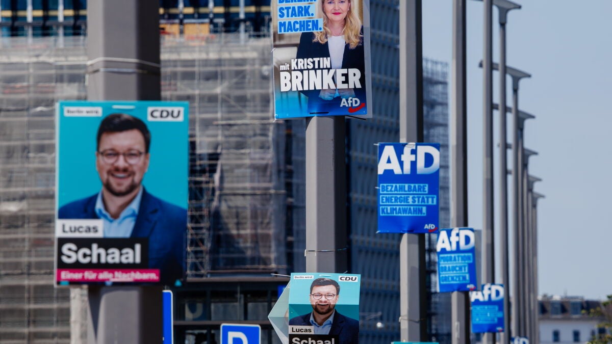 German conservative bloc falls to five-year polling low