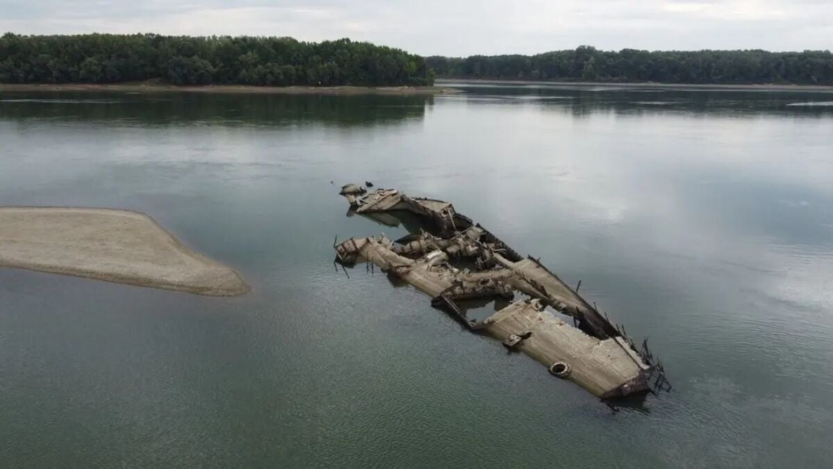 Danube Drought Exposes 200 Sunken World War II Nazi Ships