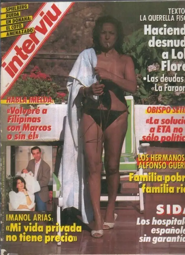 La portada de Lola Flores en "Interviú"