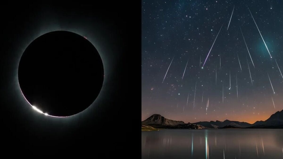 Total solar eclipse coincides with Perseid meteor peak