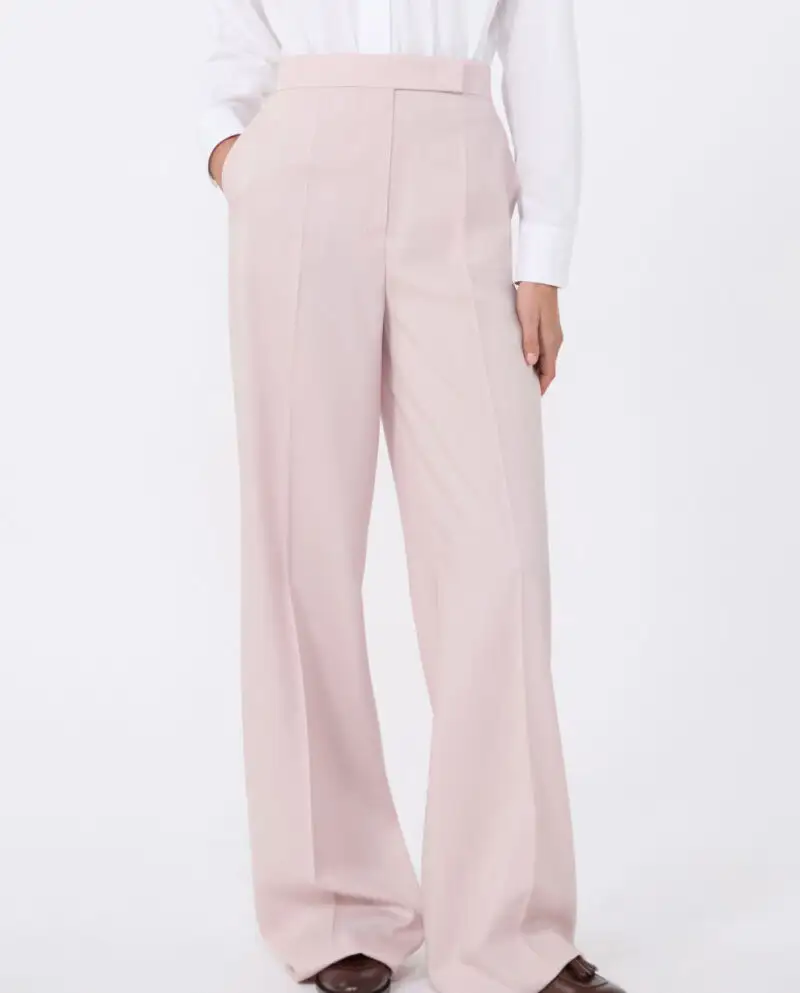 Pantalones rosa empolvado de Max Mara