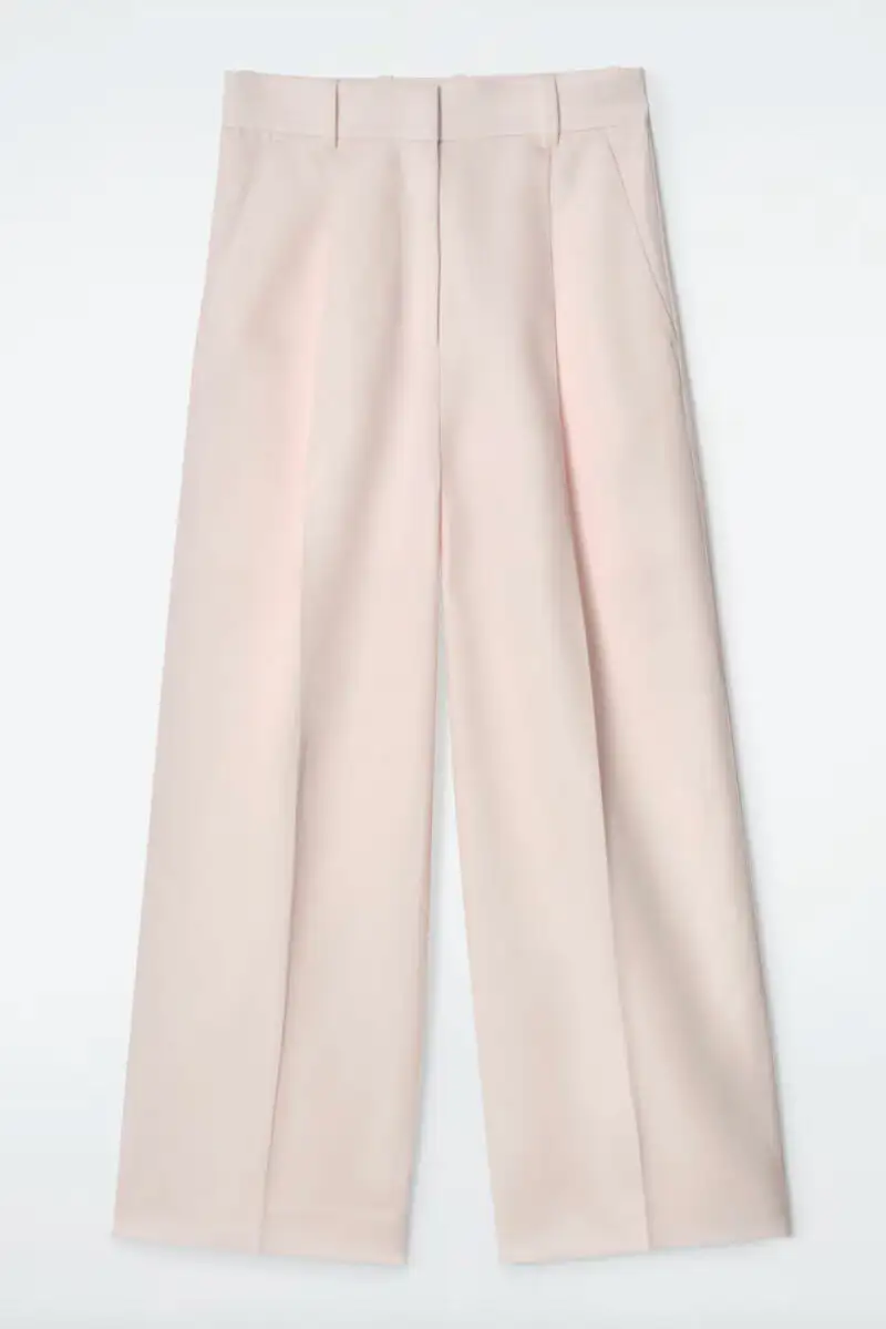 Pantalones rosa empolvado de COS