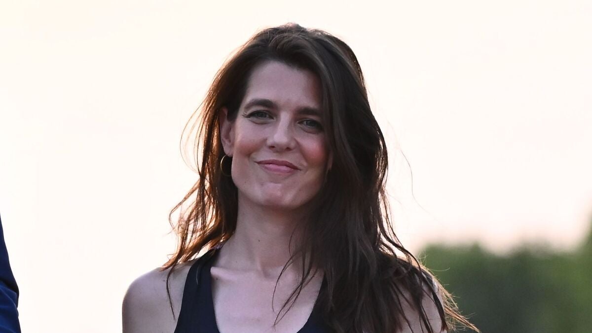 Carlota Casiraghi Wears Discounted Striped Dress in Corsica
