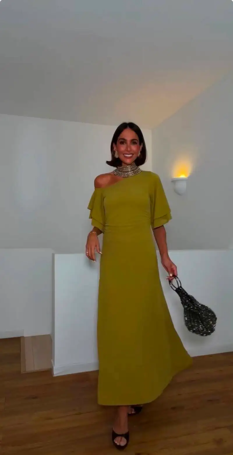 El vestido verde de Zara de Rocío Osorno cuesta 29,95 euros