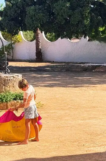 Story de Lourdes Montes con sus hijos