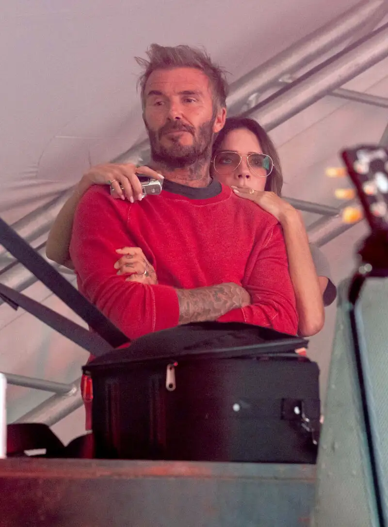 Victoria y David Beckham.