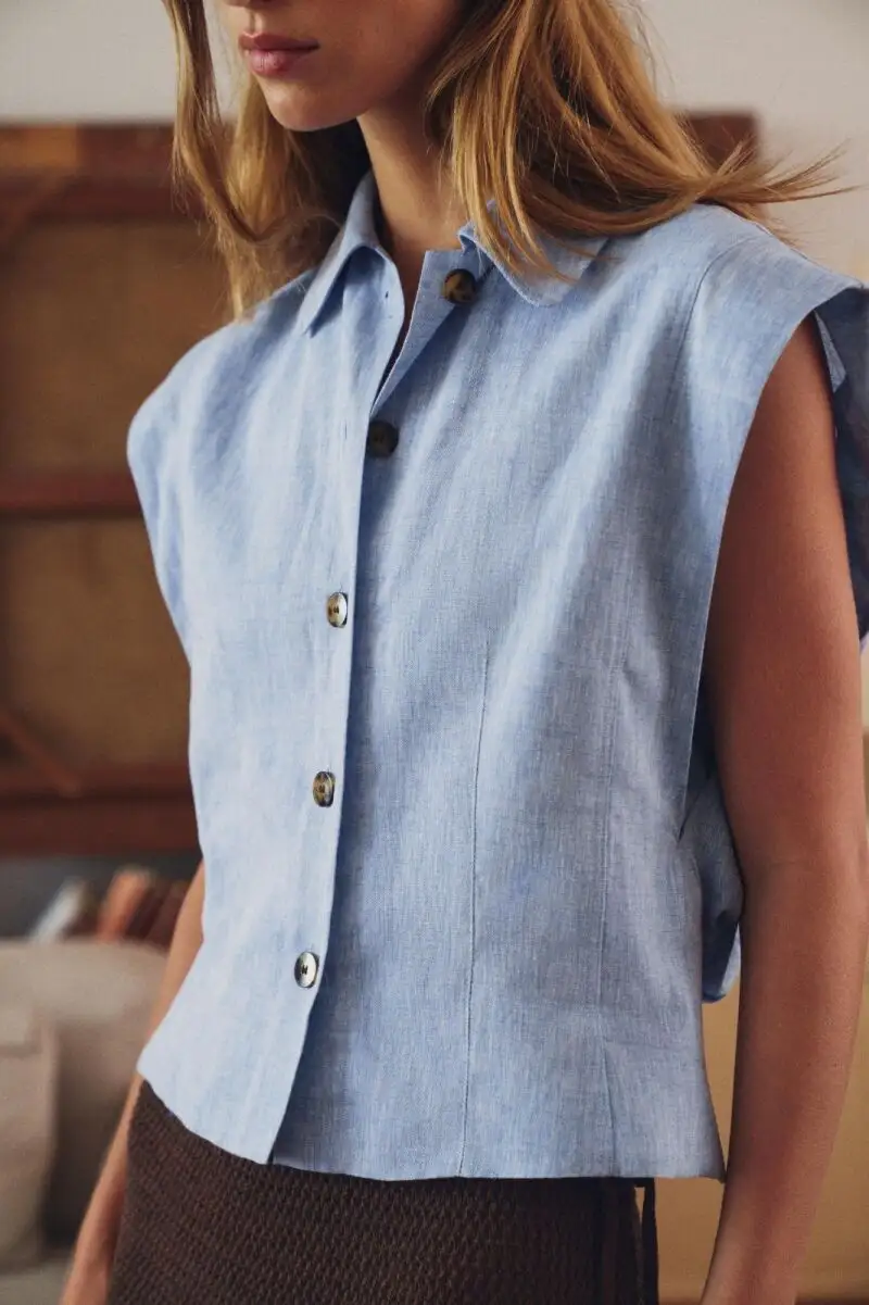 Camisa de lino de Zara
