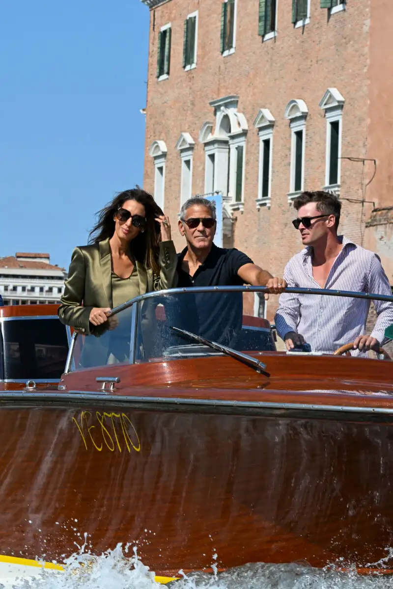 George y Amal Clooney llegan al Festival de Cine de Venecia