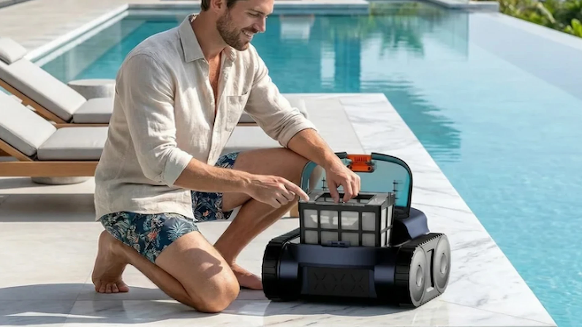 El robot limpiapiscinas Seauto SAT25: Mantenimiento automático de tu piscina a un precio rebajado
