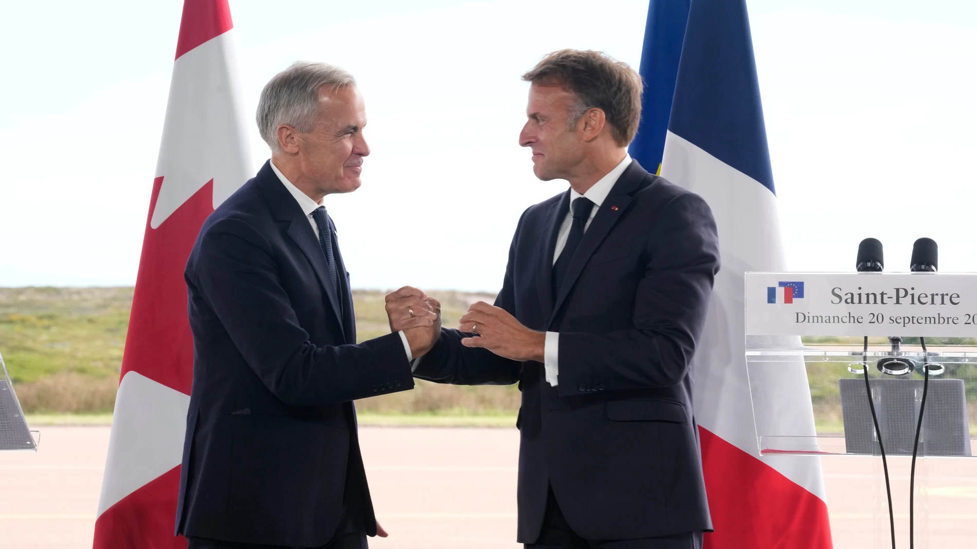 Francia y Canadá escenifican su cooperación en San Pedro y Miquelón