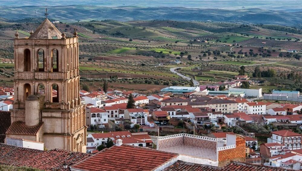 Vistas de Tierra de Barros desde la Sierra Grande de Hornachos