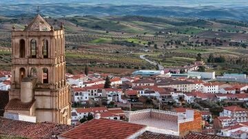 Vistas de Tierra de Barros desde la Sierra Grande de Hornachos