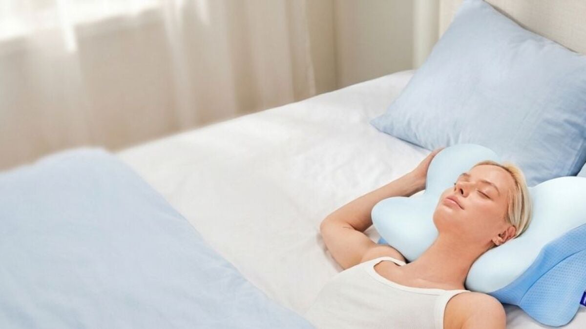 Derila Ergo pillow discounted on Amazon to help stiff neck