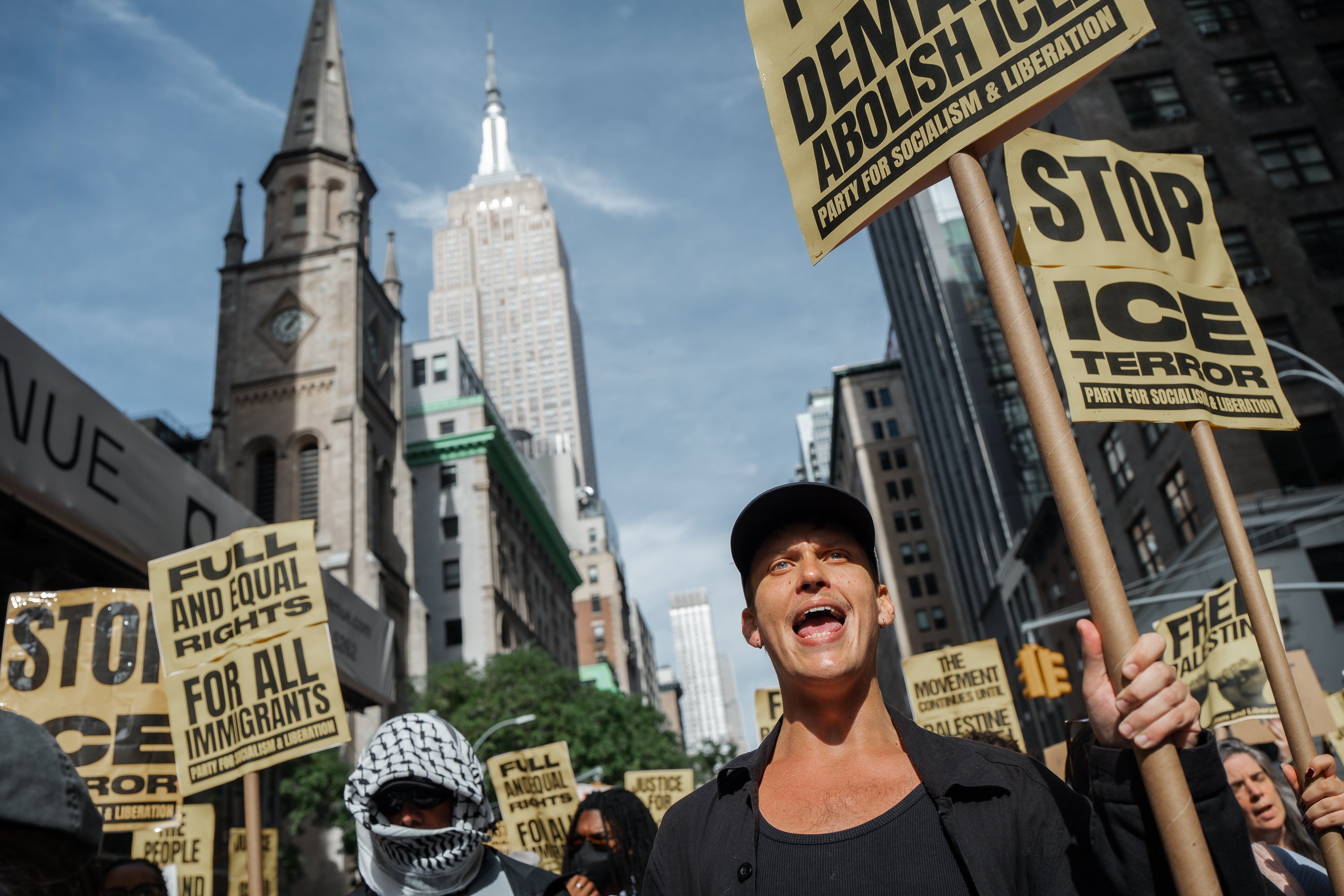 Protestas contra el ICE en Nueva York