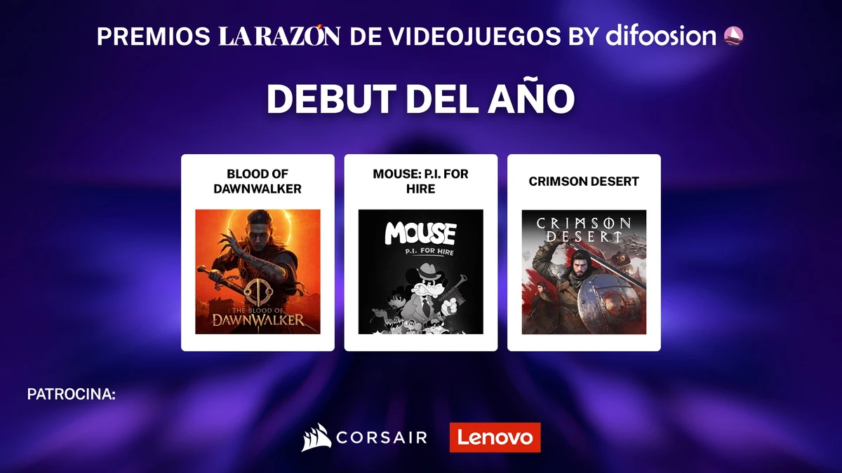 Premios La Razón de Videojuegos by Difoosion 2026: estos son los finalistas a Debut del Año