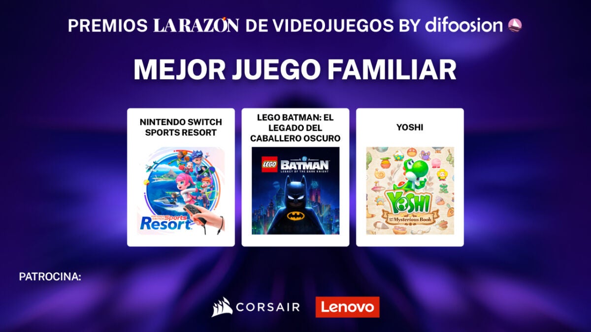 Premios La Razón de Videojuegos by Difoosion 2026: finalistas a Mejor juego familiar
