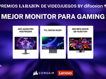 Premios La Razón de Videojuegos by Difoosion 2026: estos son los finalistas a Mejor monitor para gaming