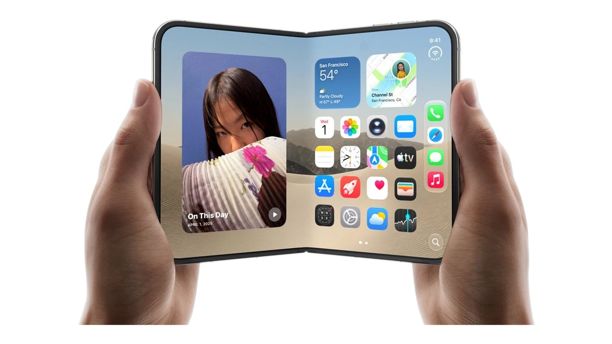 Abren y cierran el iPhone Duo 11.500 veces y el pliegue de su pantalla se vuelve mucho más visible.