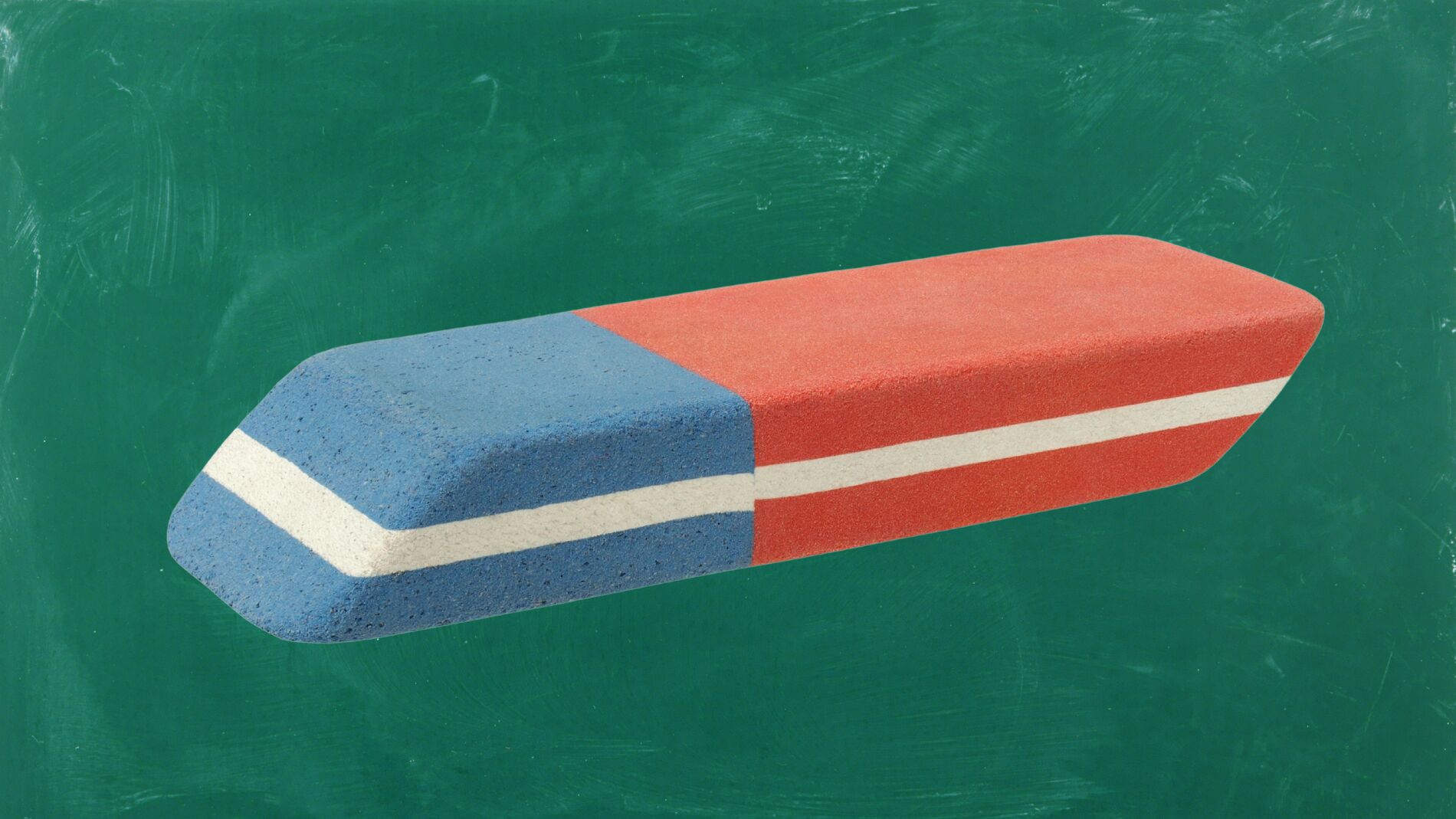 Por qué las gomas de borrar son de dos colores y para qué sirve cada parte