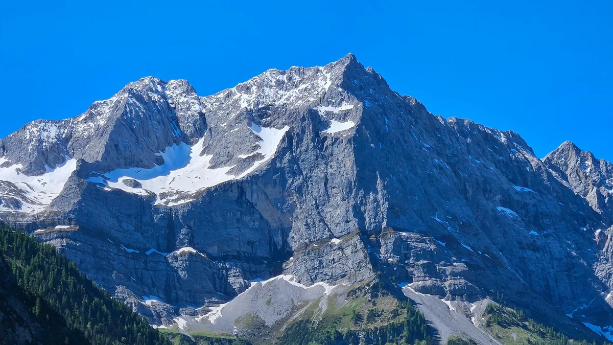 Imagen de archivo de una vista de los Alpes en Austria