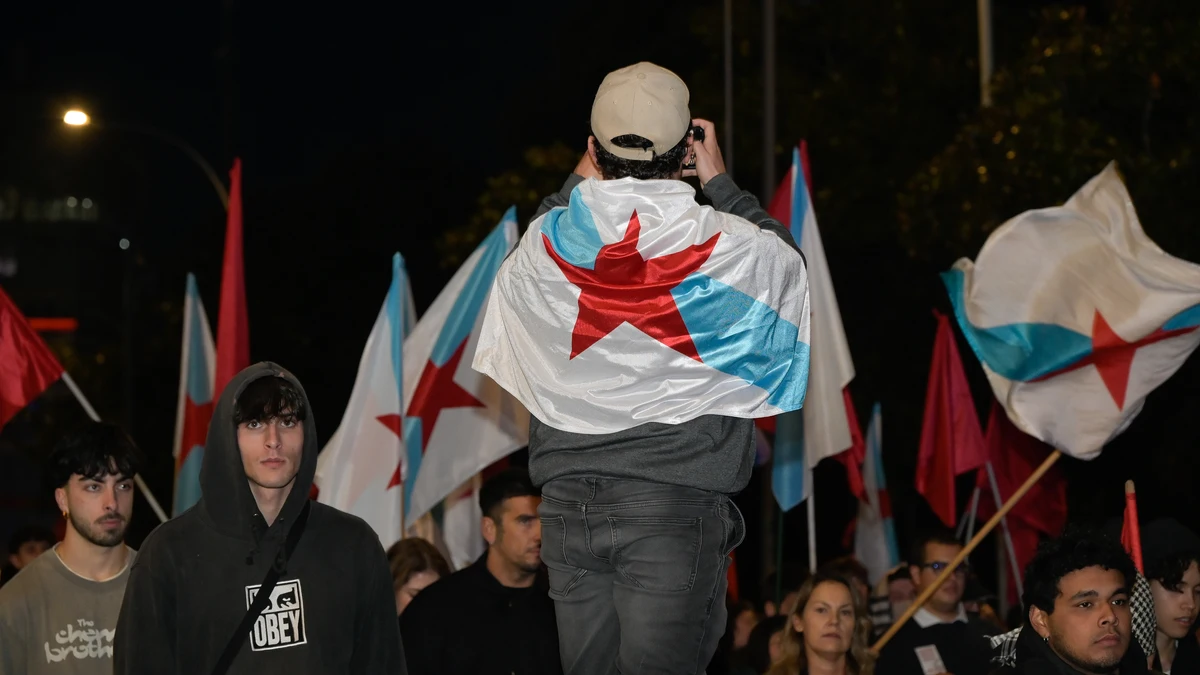 Concentraciones de la ultraizquierda en Coruña