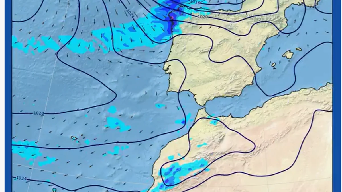 Aviso de la AEMET por la borrasca Austen y una DANA en Canarias