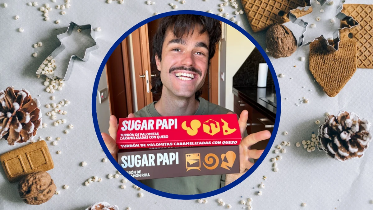 El creador de contenido anuncia que dos turrones de su marca Sugar Papi han empezado a venderse en tiendas físicas de Carrefour.