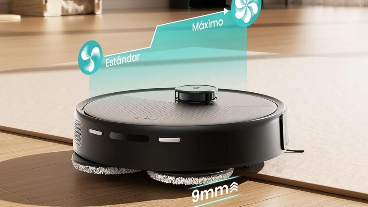 Este robot puede elevar las mopas para no mojar las alfombras y subirá la potencia al máximo