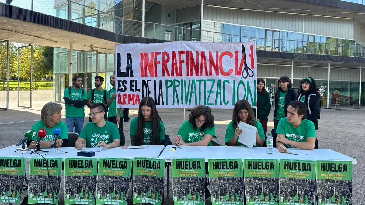 AV.-Las universidades públicas irán a la huelga el 4 y 5 de noviembre por la "asfixia económica" y contra la "represión"