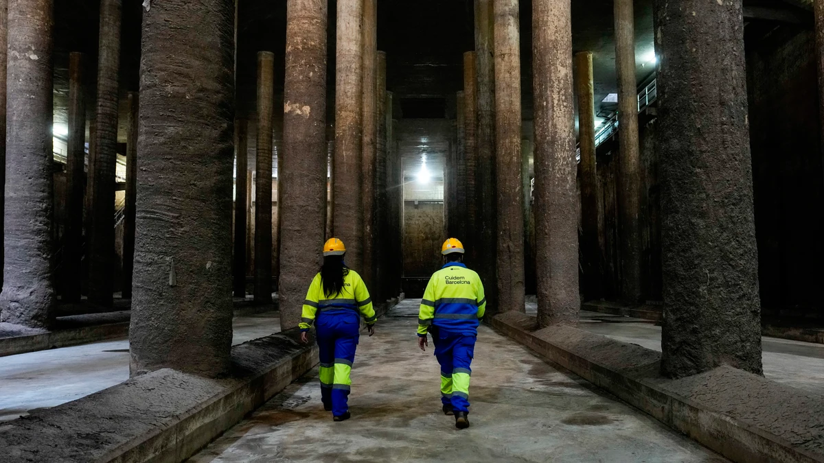 Los depósitos pluviales evitaron la inundación de Barcelona tras las lluvias torrenciales