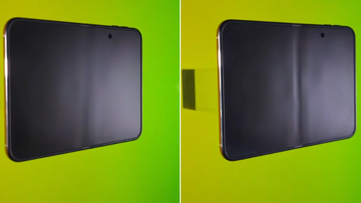 La pantalla del Duo nueva, a la izquierda, y tras abrirla y cerrarla 11.500 veces, a la derecha.