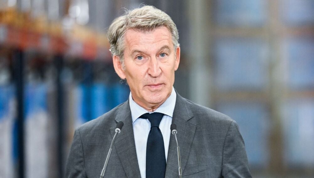 El presidente del Partido Popular, Alberto Núñez Feijóo, en un acto de precampaña · Foto: La Razón