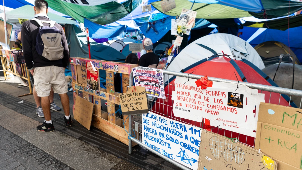 Acampada de la Puerta del Sol.© Jesus G. Feria.