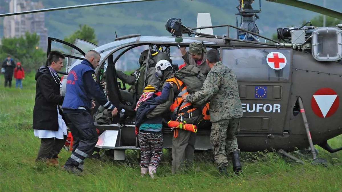 Un helicóptero de la EUFOR en una imagen de archivo