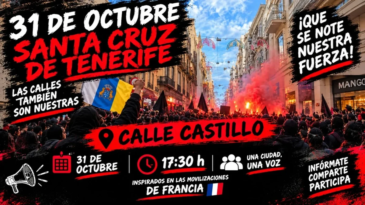Santa Cruz de Tenerife activa la Unipol ante el llamamiento de Blocus a emular los disturbios de Barcelona y Bilbao
