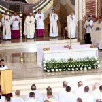 El Papa Francisco en el santuario de Juan Pablo II