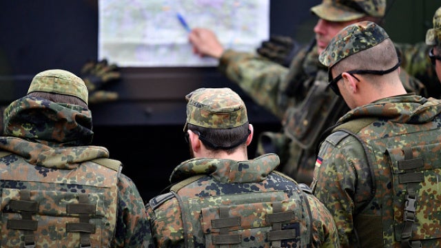Imagen de archivo de varios miembros del Bundeswehr, el ejército alemán