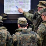 Imagen de archivo de varios miembros del Bundeswehr, el ejército alemán
