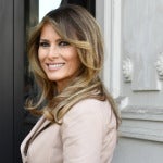 Melania Trump, muy sonriente Melania Trump, muy sonriente