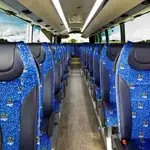 Imagen de archivo del interior de un autobús