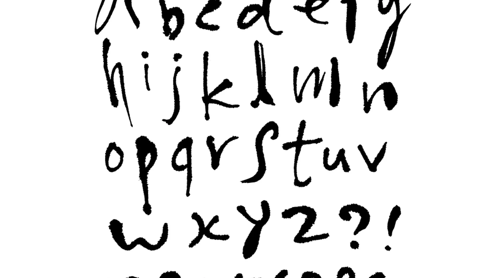 Letras escritas a mano