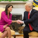 Donald Trump y Nikki Haley en una imagen de archivo