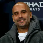 Guardiola, sonriente