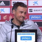 Luis Enrique, en rueda de prensa en Las Rozas