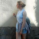 Alenka, en una foto durante su reciente visita a Madrid. Foto cedida por la familia