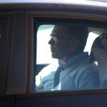 El exconsejero de Presidencia de la Comunidad de Madrid Francisco Granados en un coche de la Guardia Civil