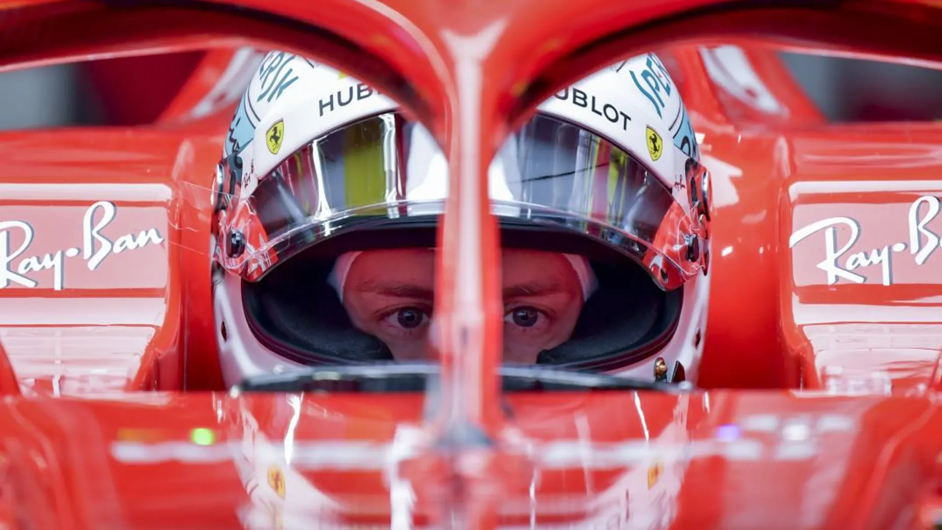 El piloto Sebastian Vettel, de Ferrari