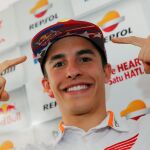 Marc Márquez, durante una rueda de prensa, ayer en Austin